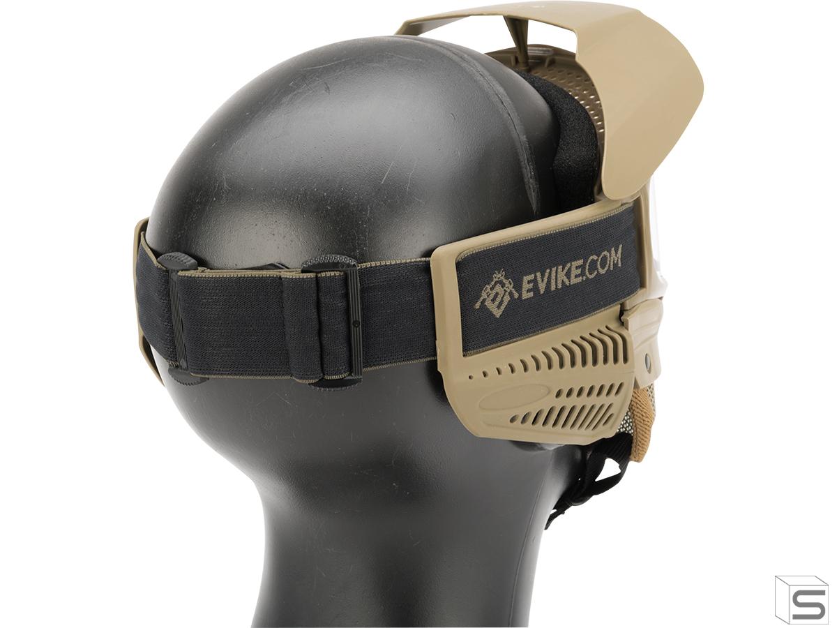 Evike Tippmann Tactical Mesh Full Seal Airsoft Mask with Fog Resistant