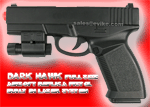 z Full Size Darkhawk Airsoft Pistol w/ Built in Laser.