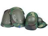 Avengers Special Operation Tactical Knee Pad / Elbow Pad Set - Woodland Camo