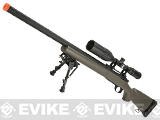 Snow Wolf US Army Style M24 Airsoft Bolt Action Scout Sniper Rifle with Fluted Barrel - Tan Snow Wolf US Army Style M24 Airsoft Bolt Action Scout Sniper Rifle with Fluted Barrel - Tan
