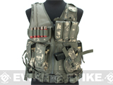 Matrix Special Force Cross Draw Tactical Vest w/ Built In Holster & Mag Pouches (Color: ACU)