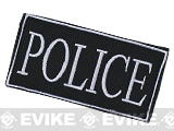 Voodoo Tactical Police Embroidered Hook and Loop Morale Patch (Color: White / Small)
