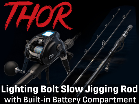 100 Fathom THOR Lightning Bolt Slow Jigging Electric Fishing Rod