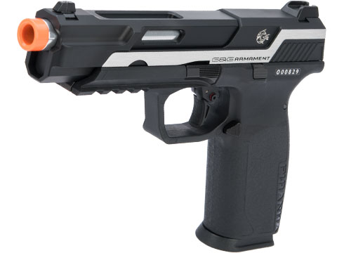 G&G Piranha MK1 Gas Blowback Airsoft Pistol (Color: Two-Tone Silver)