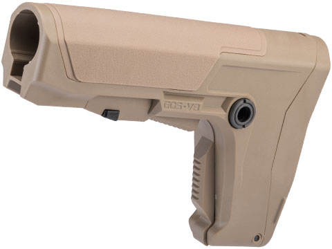 G&G GOS-V8 Adjustable Stock for M4 Airsoft AEG Rifles (Color: Tan)
