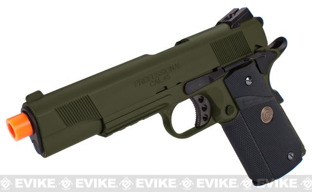 Socom Gear WE Full Metal 1911 Special Unit Airsoft Gas Blowback Pistol w/ Lanyard (Color: OD Green)