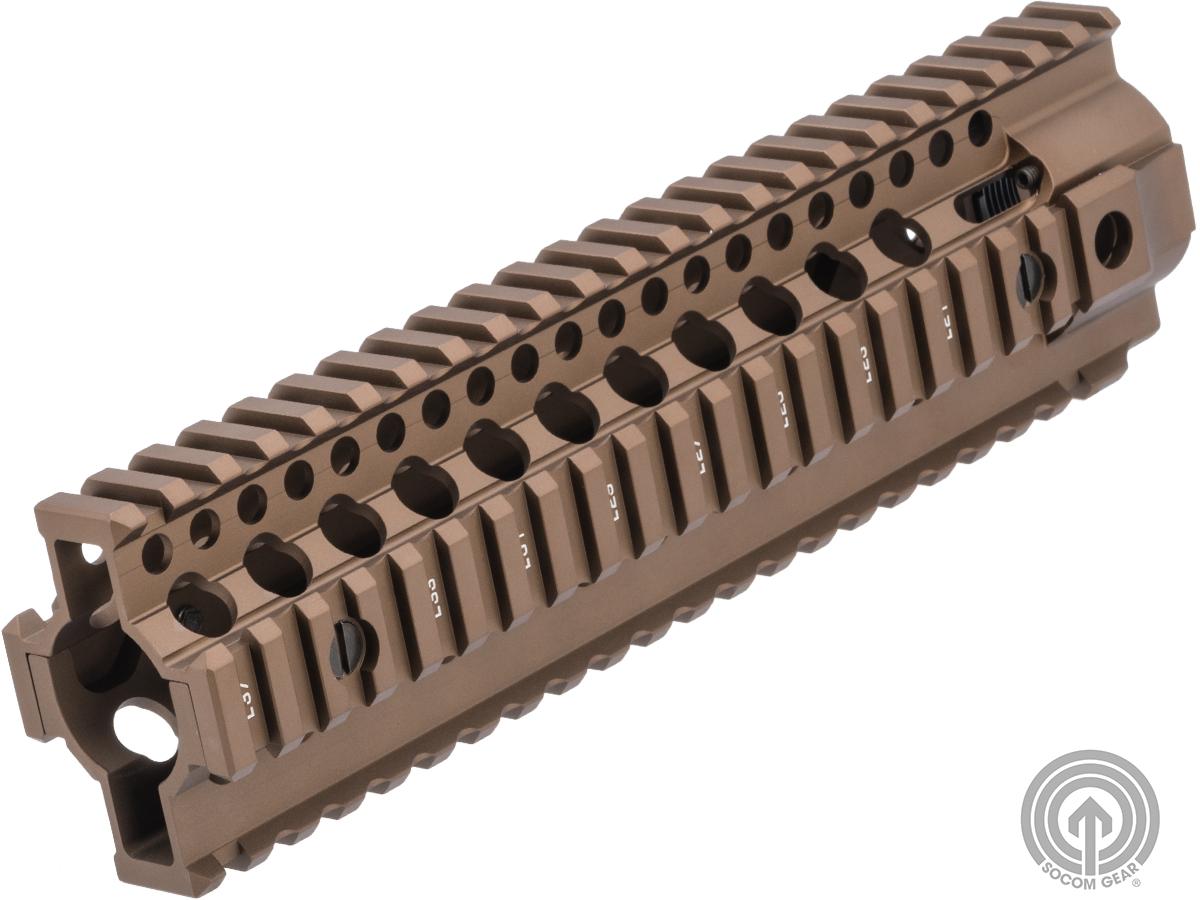 Daniel Defense Licensed Omega X Rail System for Airsoft AEG by Madbull (Color: Dark Earth / 9)