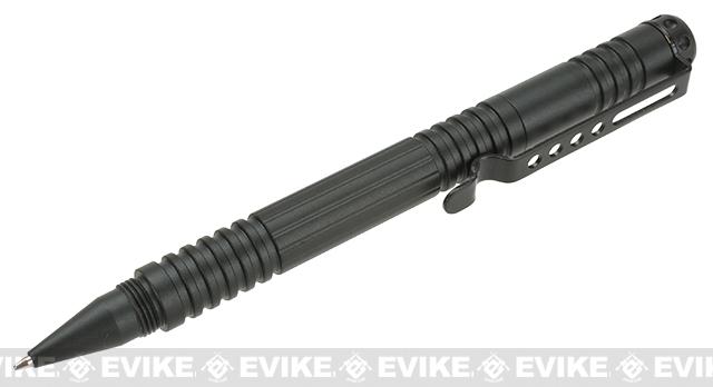 EDC Tactical Ballpoint Pen w/ Pocket Clip & Glass Breaker (Style: Screw Cap Black)