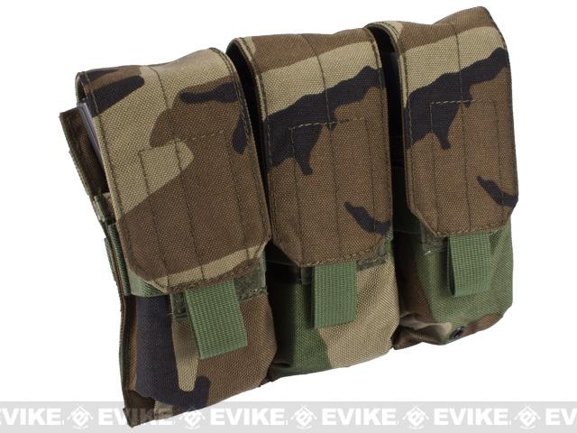 Phantom Triple M4 / G36 MOLLE Ready Magazine Pouch (Color: Woodland Camo)