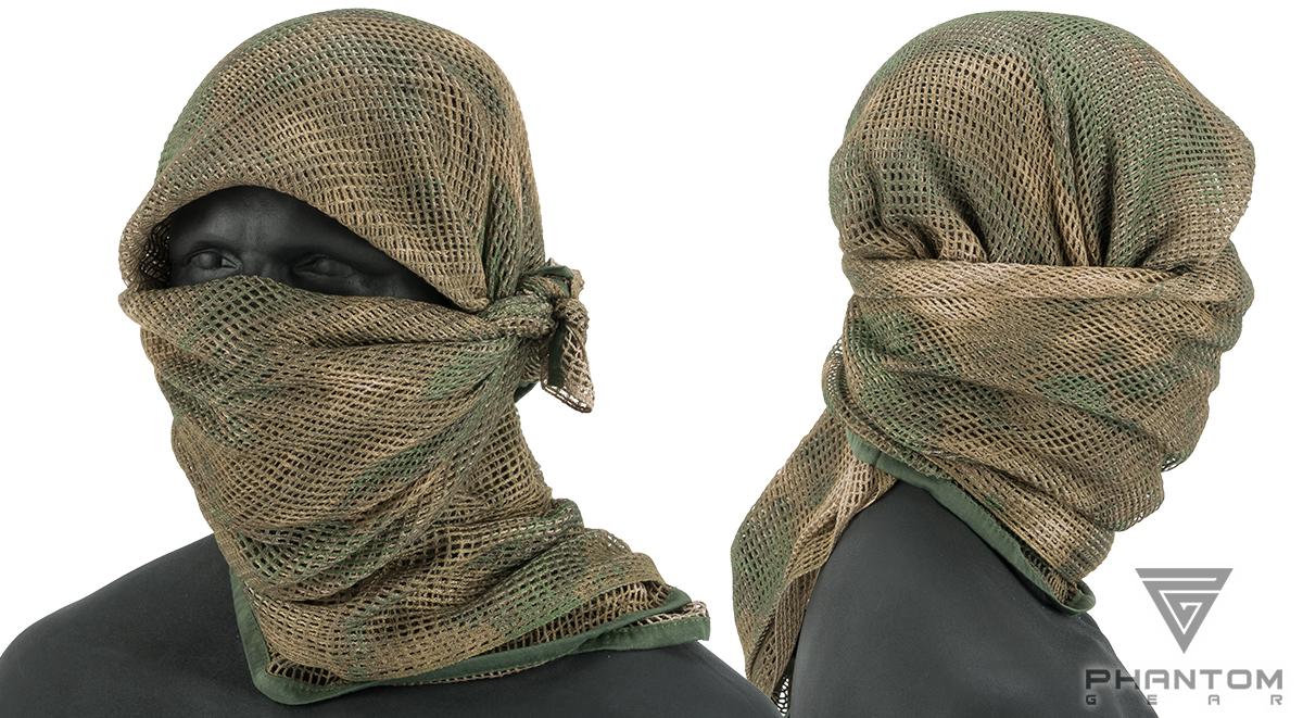 Phantom Gear Perforated Sniper Veil (Color: Arid Foliage)