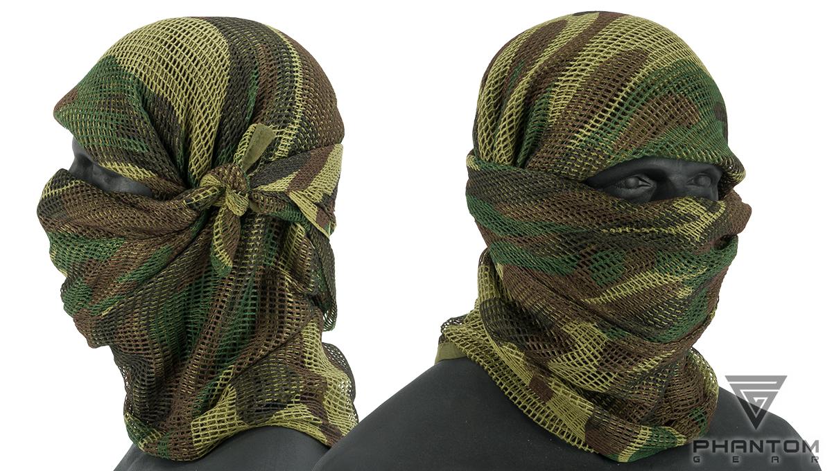 Sniper Veil Mesh Cotton Airsoft Paintball Military Scarf Shemagh HeadWrap  ROTHCO