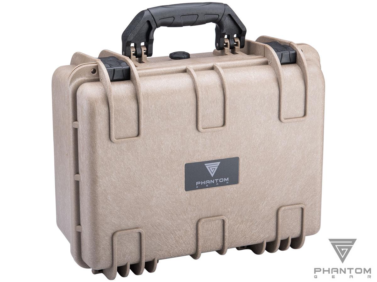 Tsunami Armory Series Waterproof IP67 High Impact Equipment Case w/ Customizable Grid Foam (Model: Phantom Gear / Tan)