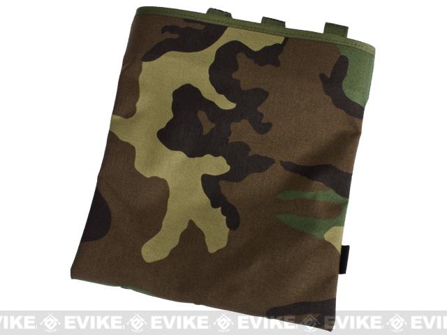 Paintball Woodland camo Tactical Molle Ammo Dump pouch Airsoft 