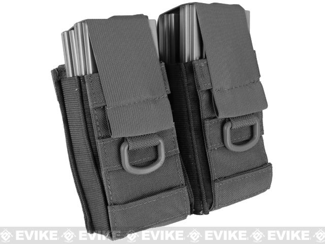 Phantom Gear Aggressor MOLLE Ready M4 AK MP5 Magazine Pouch (Color: Double / Black)