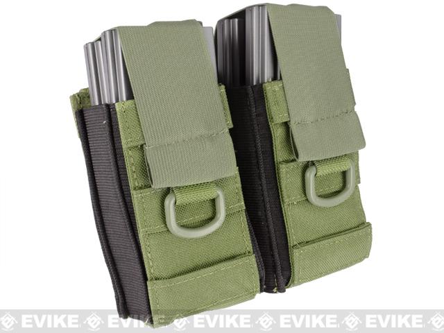 Phantom Gear Aggressor MOLLE Ready M4 AK MP5 Magazine Pouch (Color: Double / OD Green)