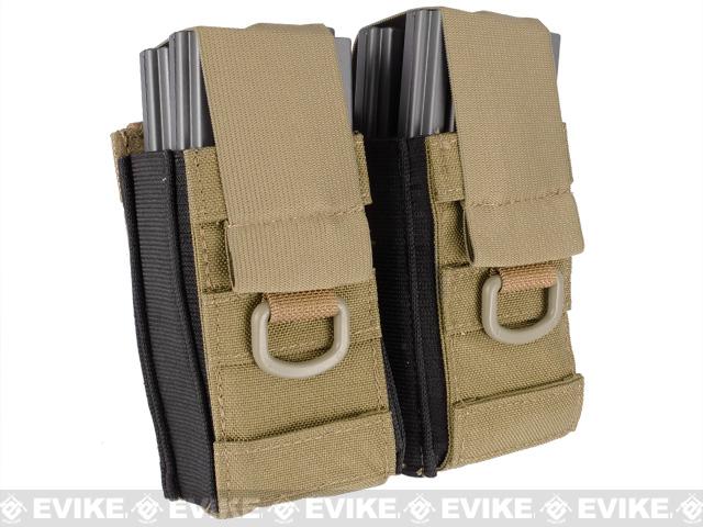 Phantom Gear Aggressor MOLLE Ready M4 AK MP5 Magazine Pouch (Color: Double / Tan)