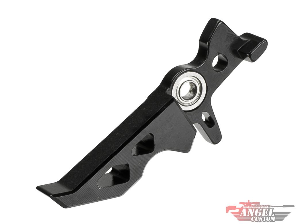 Angel Custom Quicksilver CNC Aluminum Fine-Tune Trigger for M4 Series Airsoft AEG Rifles (Style: Vortex / Black)