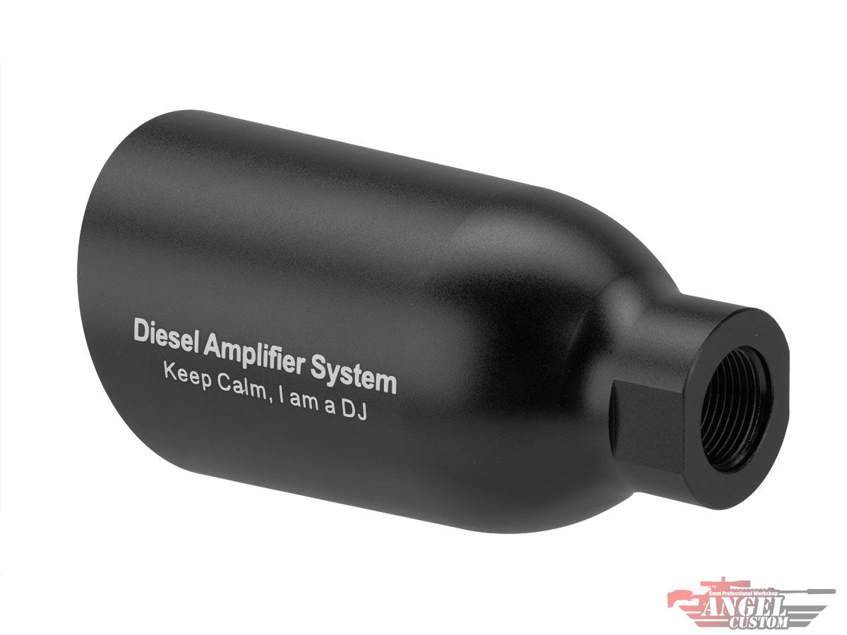 Angel Custom Diesel Amplifier System for Airsoft Pistols and Rifles (Model: DJ / Black / 14mm CCW)