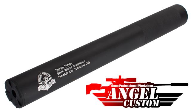 Angel Custom Bio-Hazard 320mm CNC Aluminum 14mm Airsoft Mock Silencer (Version: Silent Warrior)