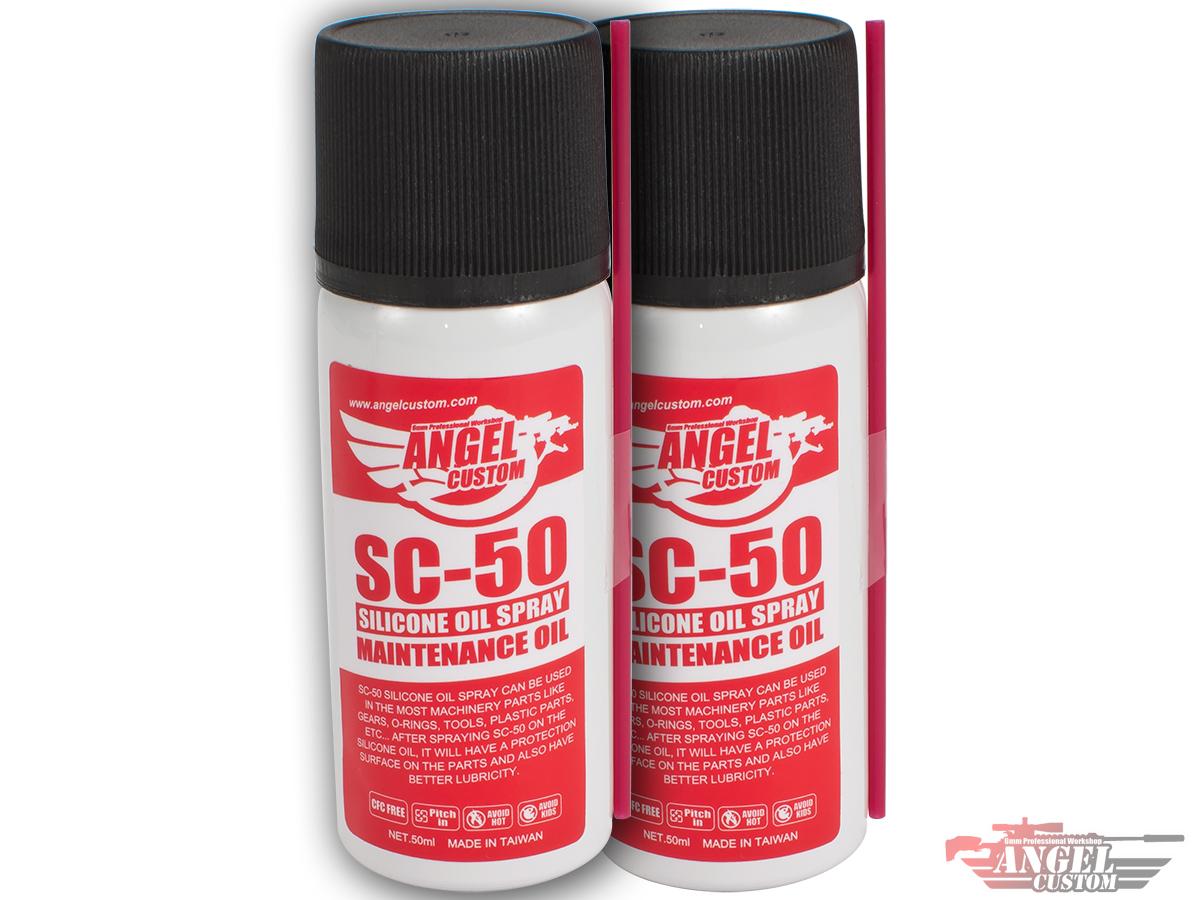 Angel Custom Silicone Oil Spray Airsoft Parts Lubricant 50mL Bottle (Weight: Light / 2 Bottles)