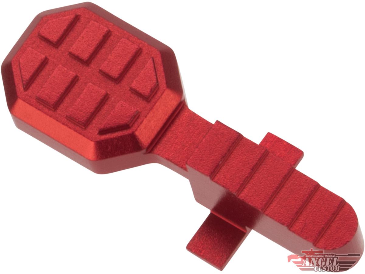 Angel Custom HEX Standard Bolt Catch for M4/M16 Series Airsoft AEGs (Color: Red)