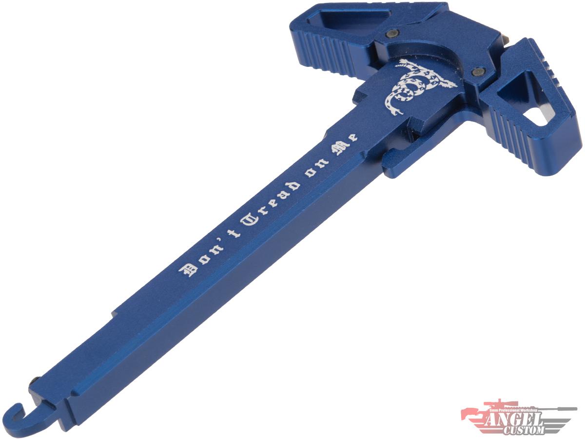 Angel Custom Swift Charging Handle for AR-15 M4 M16 Airsoft AEG Rifles (Model: Blue / Don't Tread on Me)