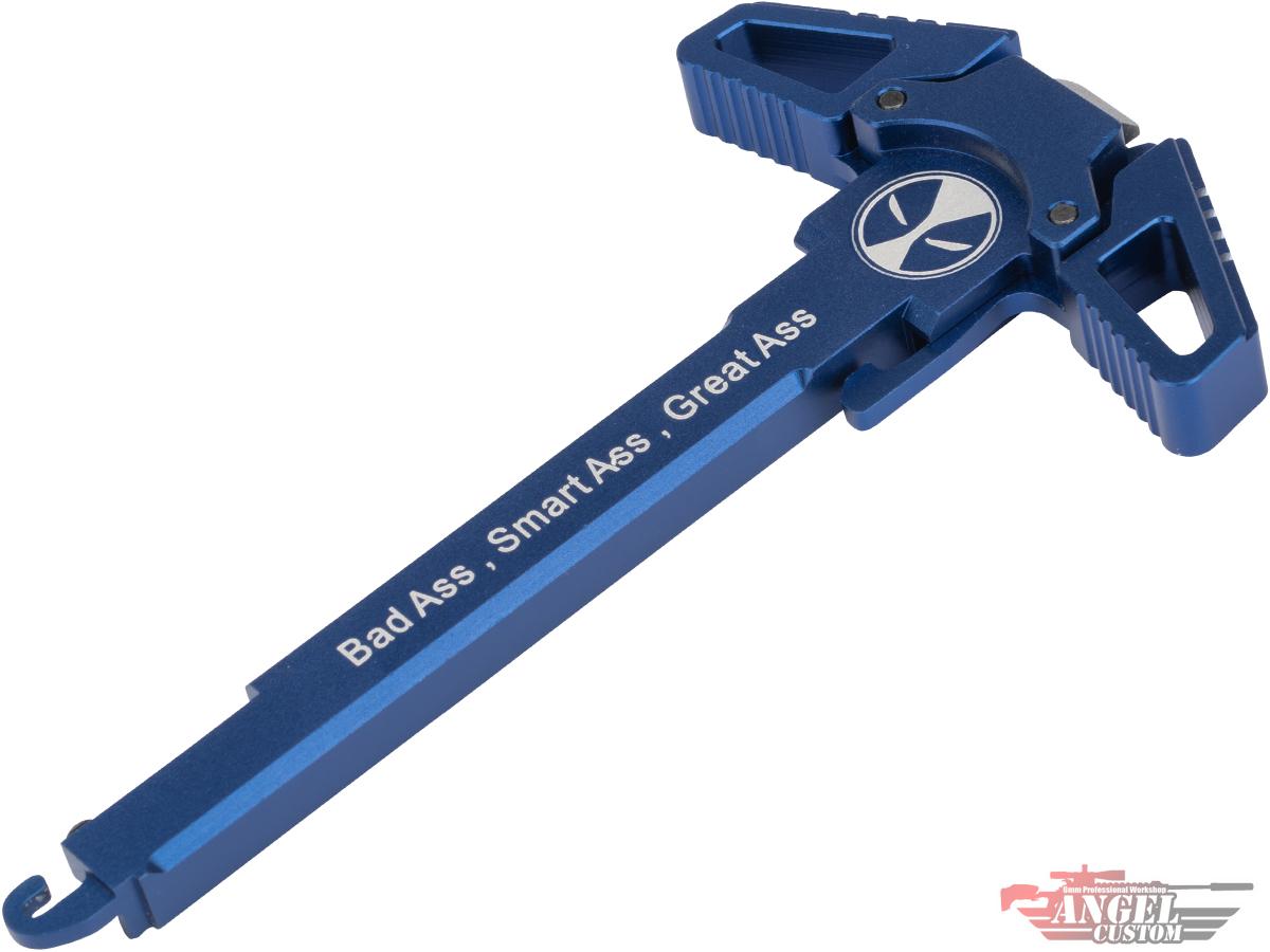 Angel Custom Swift Charging Handle for AR-15 M4 M16 Airsoft AEG Rifles (Model: Blue / Bad Ass)