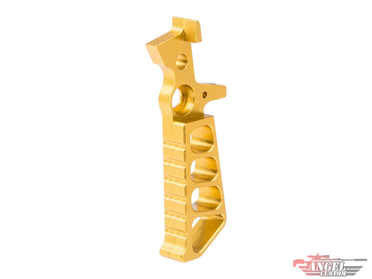 Angel Custom Quicksilver CNC Aluminum Fine-Tune Trigger for M4 Series Airsoft AEG Rifles (Style: Dagger / Gold)