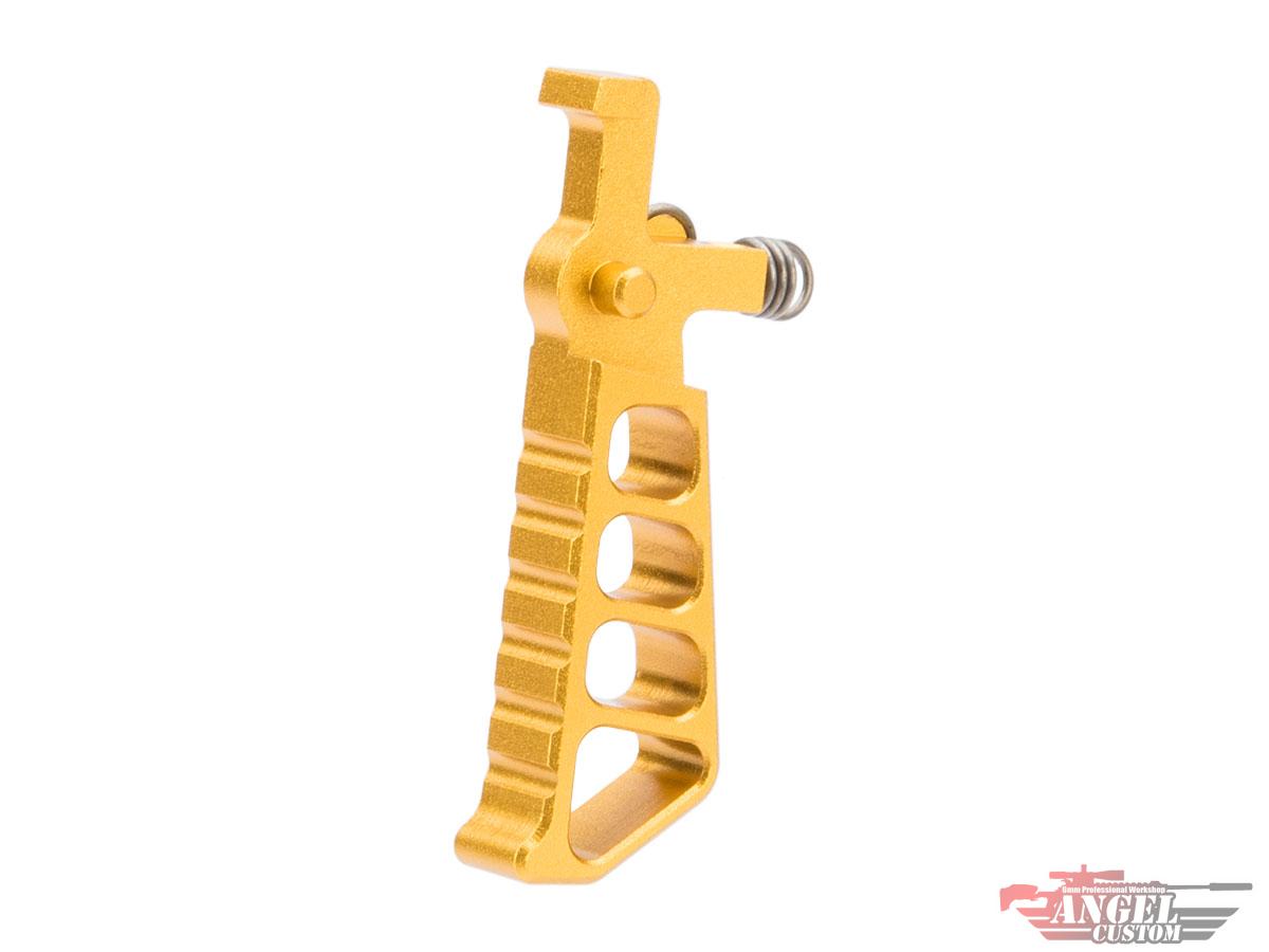Angel Custom Quicksilver CNC Aluminum Trigger for M4 Series Airsoft AEG Rifles w/ Micro-Switch Boards (Style: Dagger / Gold)