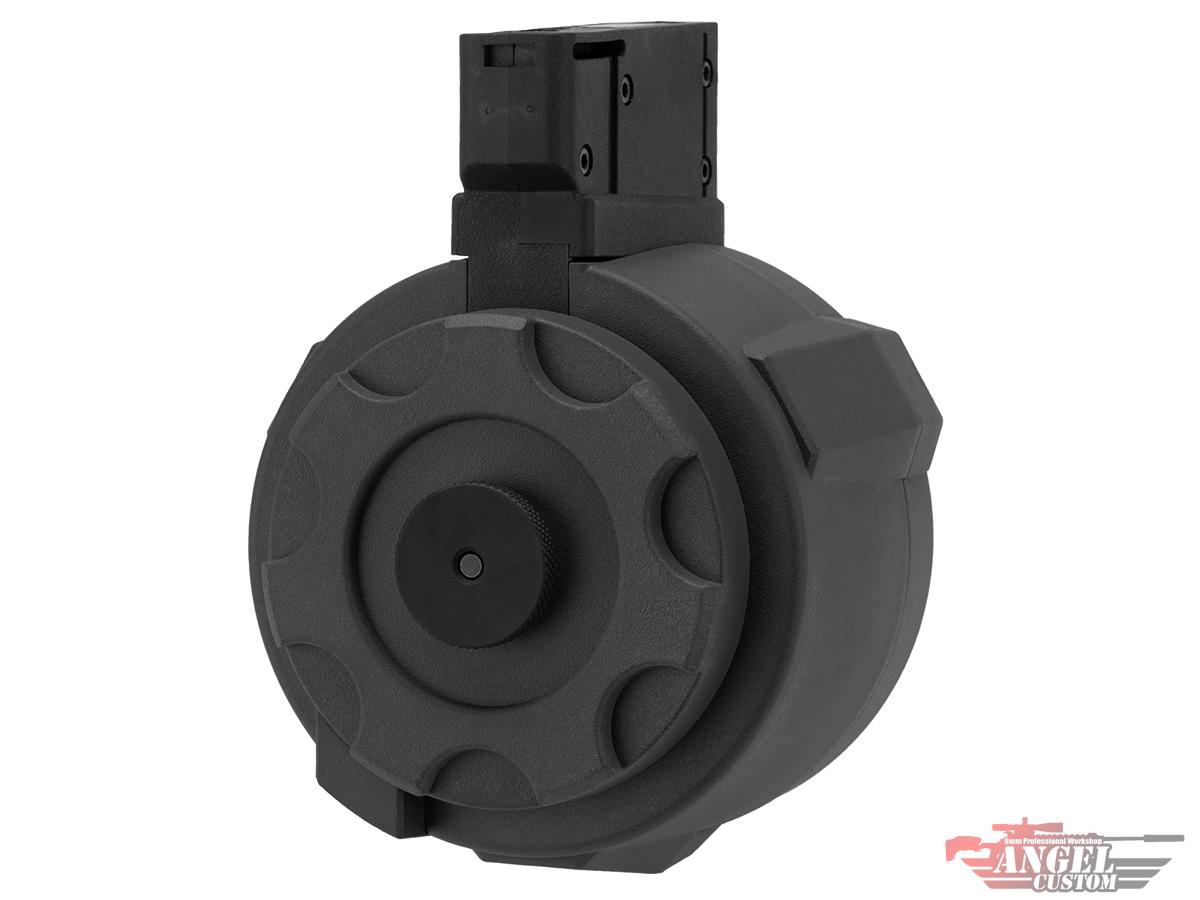 Angel Custom 1500 Round Thunderstorm Electric Winding Drum Magazine (Model: M14 Adapter / Black)