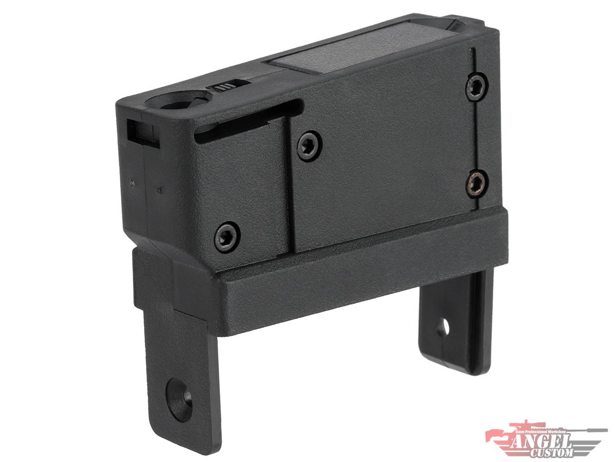 Angel Custom Magazine Adapter for Firestorm / Thunderstorm Airsoft AEG Drum Magazines (Model: M14 / Black)