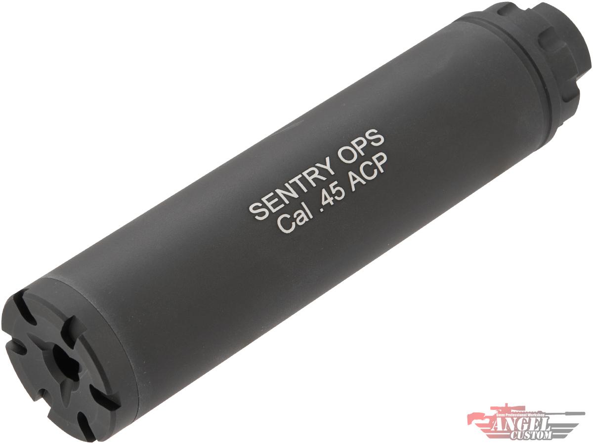 Angel Custom Sentry Mock Suppressor for 16mm Threaded Barrels (Model: Black)