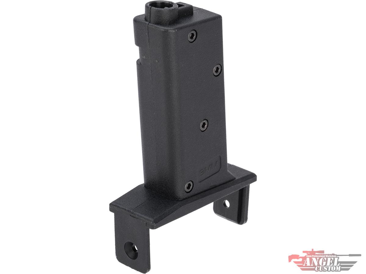 Angel Custom Magazine Adapter for Firestorm / Thunderstorm Airsoft AEG Drum Magazines (Model: ARP9 / Black)