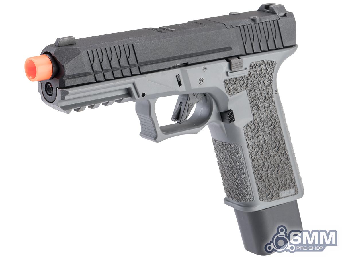 6mmProShop x Janus Division Group Polymer80 Licensed PFS9 Optics Ready Gas Blowback Airsoft Pistol (Color: Grey)
