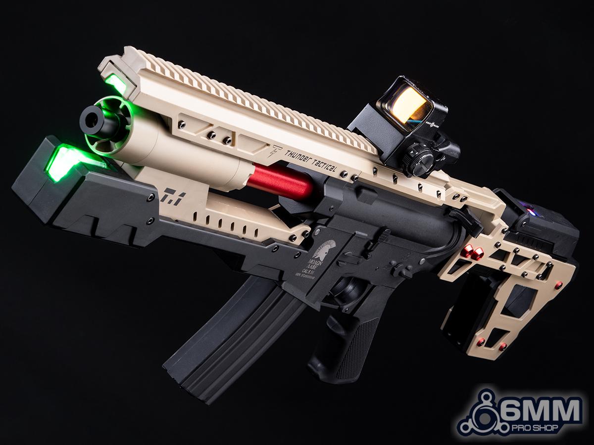 6mmProShop Stryker Electromagnetic Cannon w/ G3 Micro-Switch Gearbox Airsoft AEG Rifle (Color: Desert Storm / 350 FPS)