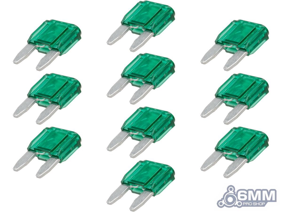 6mmProShop Fuse for Airsoft AEG Rifles (Type: 30A / Mini / Pack of 10)