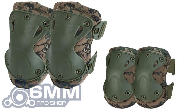 6mmProShop Tactical Knee & Elbow Pad Set (Color: Digital Woodland)