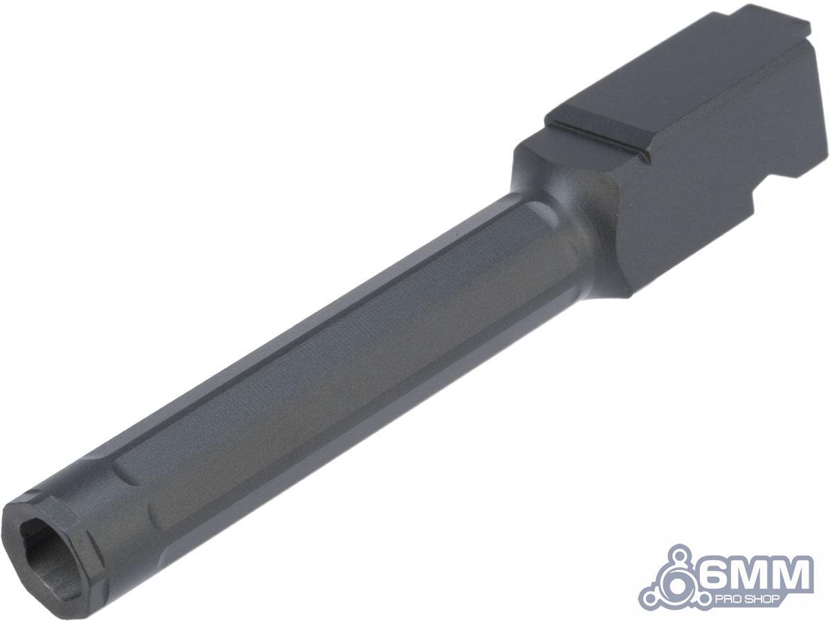 6mmProShop Custom Outer Barrel for Elite Force / UMAREX GLOCK 17 Airsoft Gas Blowback Pistols (Type: Type A / Black)