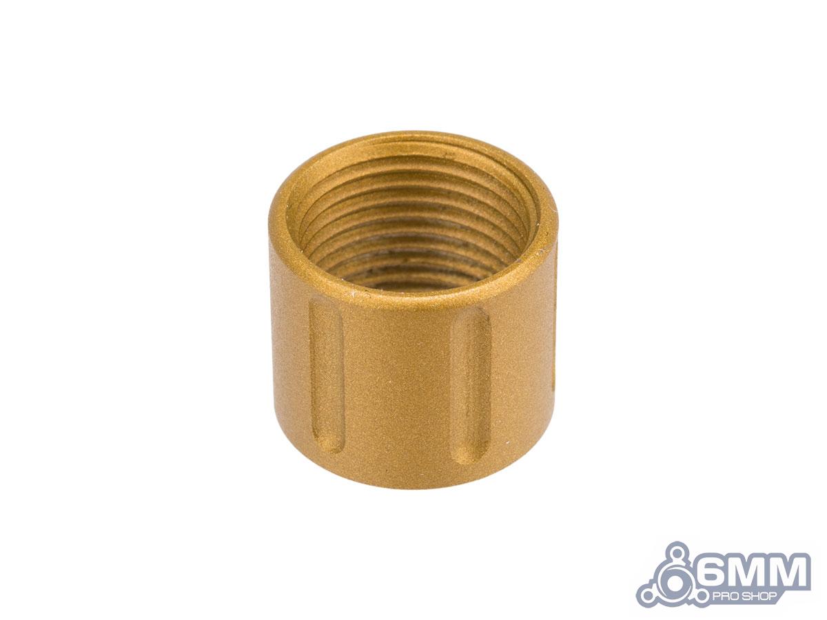 6mmProShop CNC Machined Aluminum 14mm Negative Thread Protector (Type: Type A / Titanium Nitride)