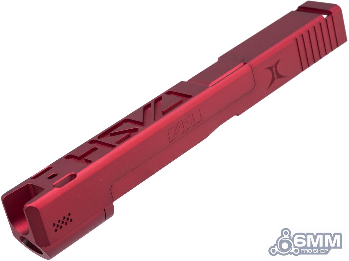 6mmProShop DASH .22 Cal Style Slide Set for GLOCK 17 Airsoft Pistols (Color: Red)