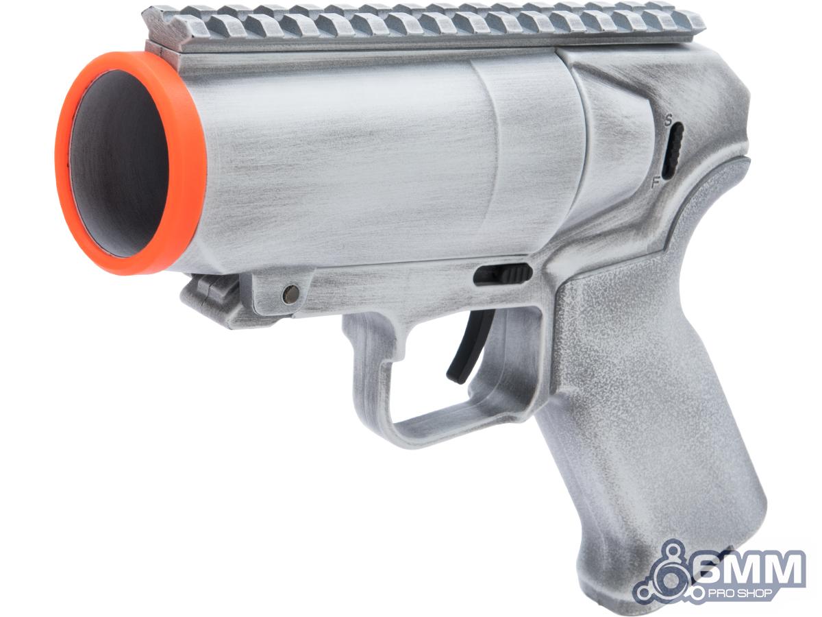 6mmProShop Airsoft Pocket Cannon Grenade Launcher Pistol w/ Custom Cerakote (Color: Distressed White)