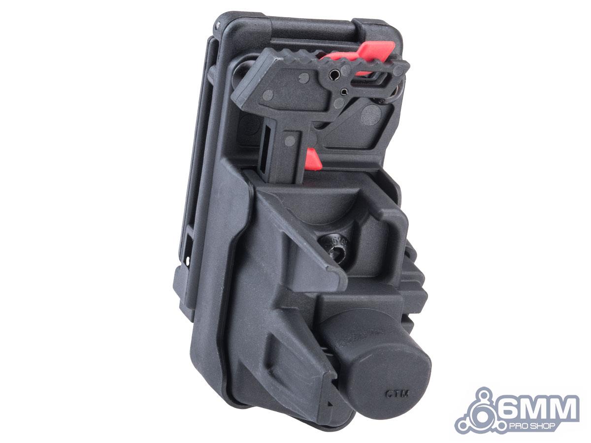 Pre-Order ETA August 2024 6mmProShop CTM Speed Draw Holster for Hi-CAPA Gas Airsoft Pistols (Color: Black)