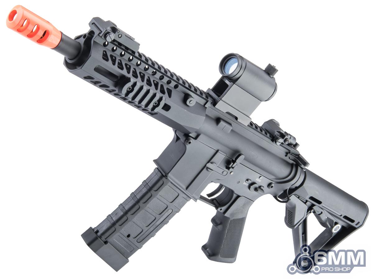 6mmProShop Full Metal AR-15 M4 Airsoft AEG w/ M-LOK Handguard (Color: Black / 7 RIS)