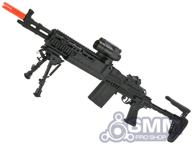 6mmProShop Full Metal Evil Black Rifle M14 EBR Enhanced Airsoft AEG Rifle