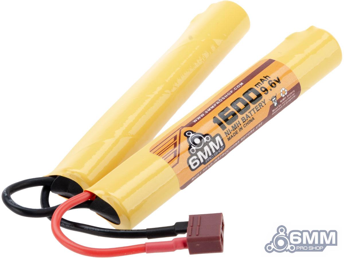 6mmProShop High Output NiMh Small Type Battery (Model: 9.6v 1600mAh Butterfly / Deans)