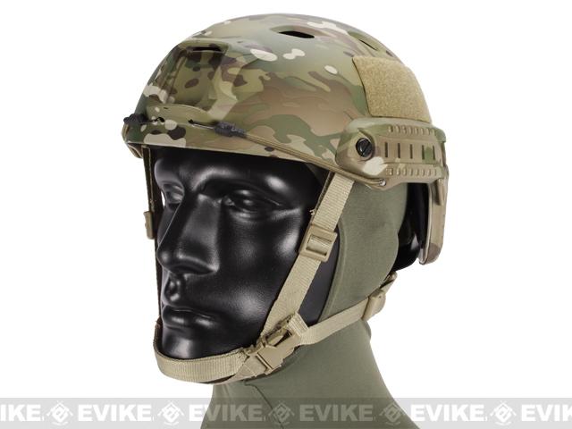 6mmProShop Advanced Base Jump Type Tactical Airsoft Bump Helmet (Color: Full Multicam / Medium - Large)