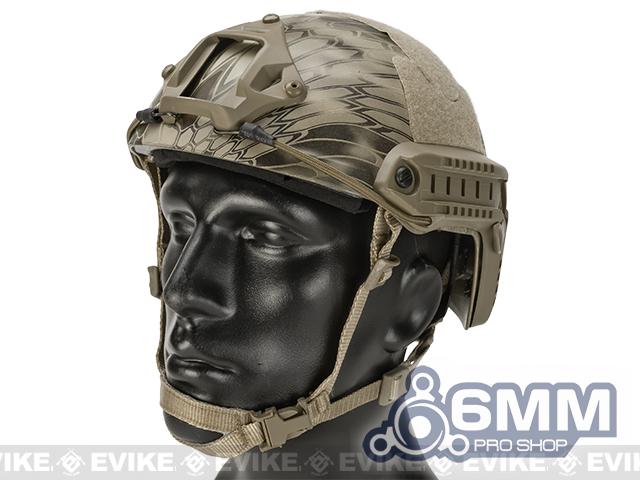 6mmProShop Advanced High Cut Ballistic Type Tactical Airsoft Bump Helmet (Color: Kryptek Highlander / Medium - Large)