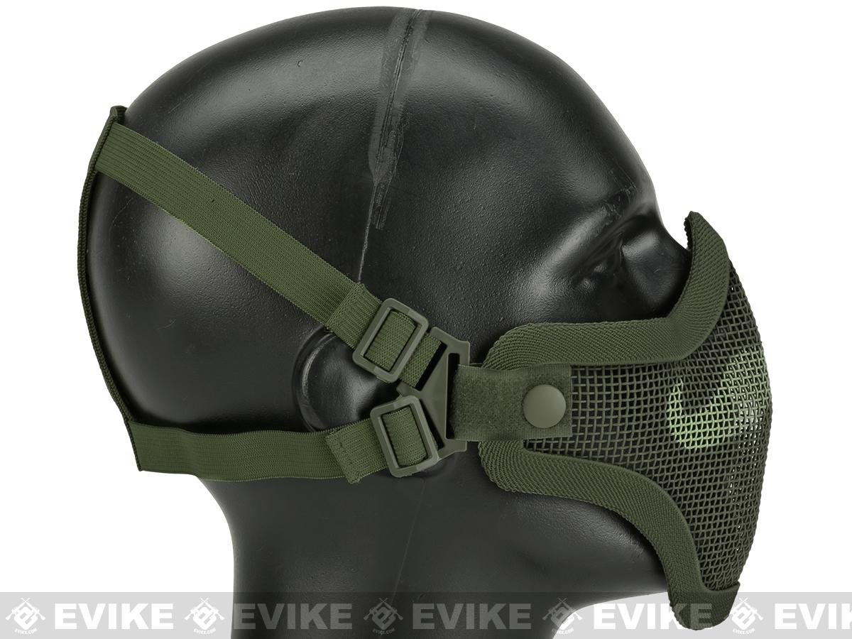 Iron Face Carbon Steel Mesh "Moustache" Lower Half Mask