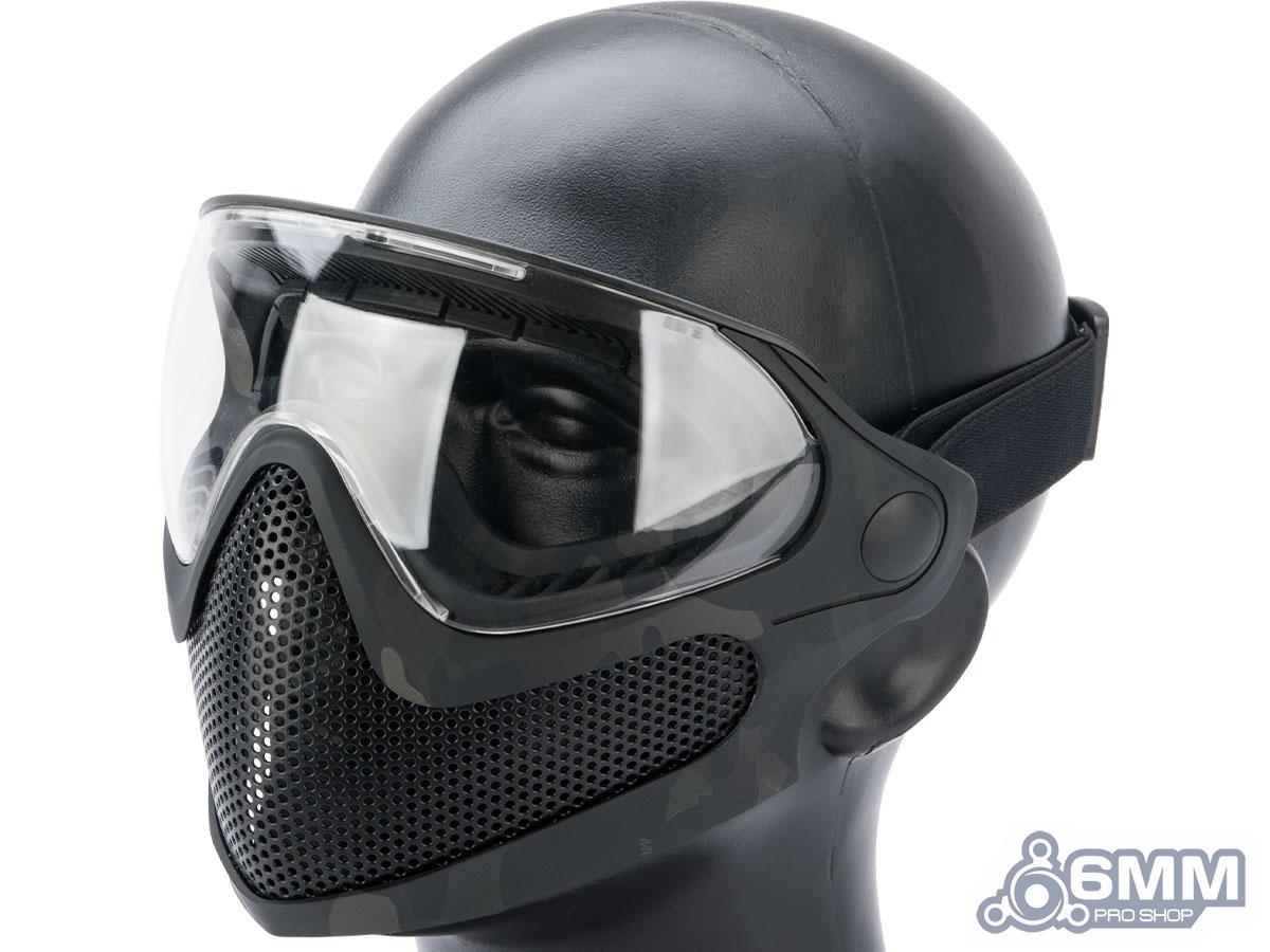 "Pilot" Face Mask w/ Steel Mesh Lower Face Protection (Color