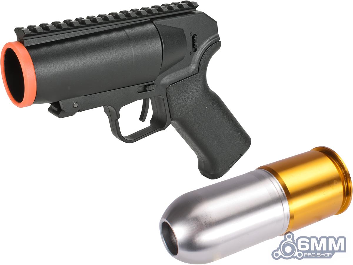 6mmProShop Airsoft Pocket Cannon Grenade Launcher Pistol (Package: Launcher + Multi-Purpose Shell)